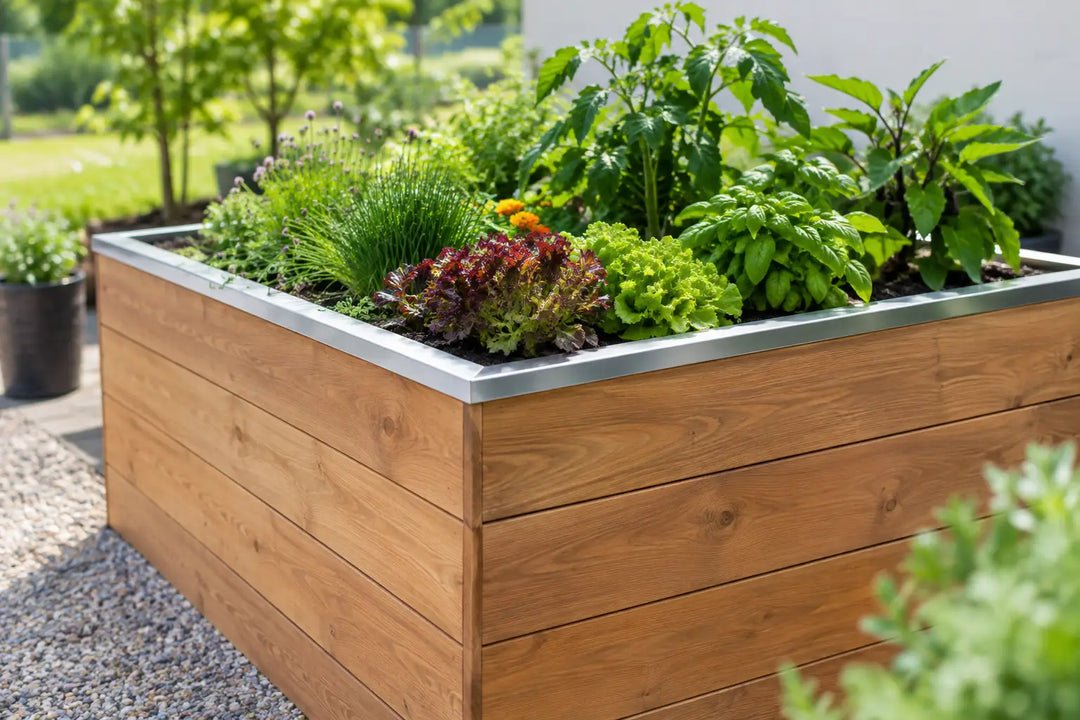 Hochbeet mit Metallkante gestalten: 7 Ideen