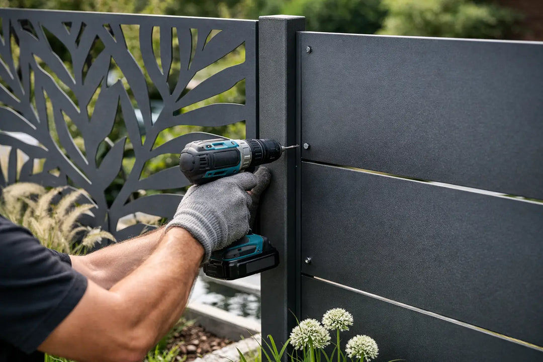 Gartenpaneele aus Stahl richtig montieren