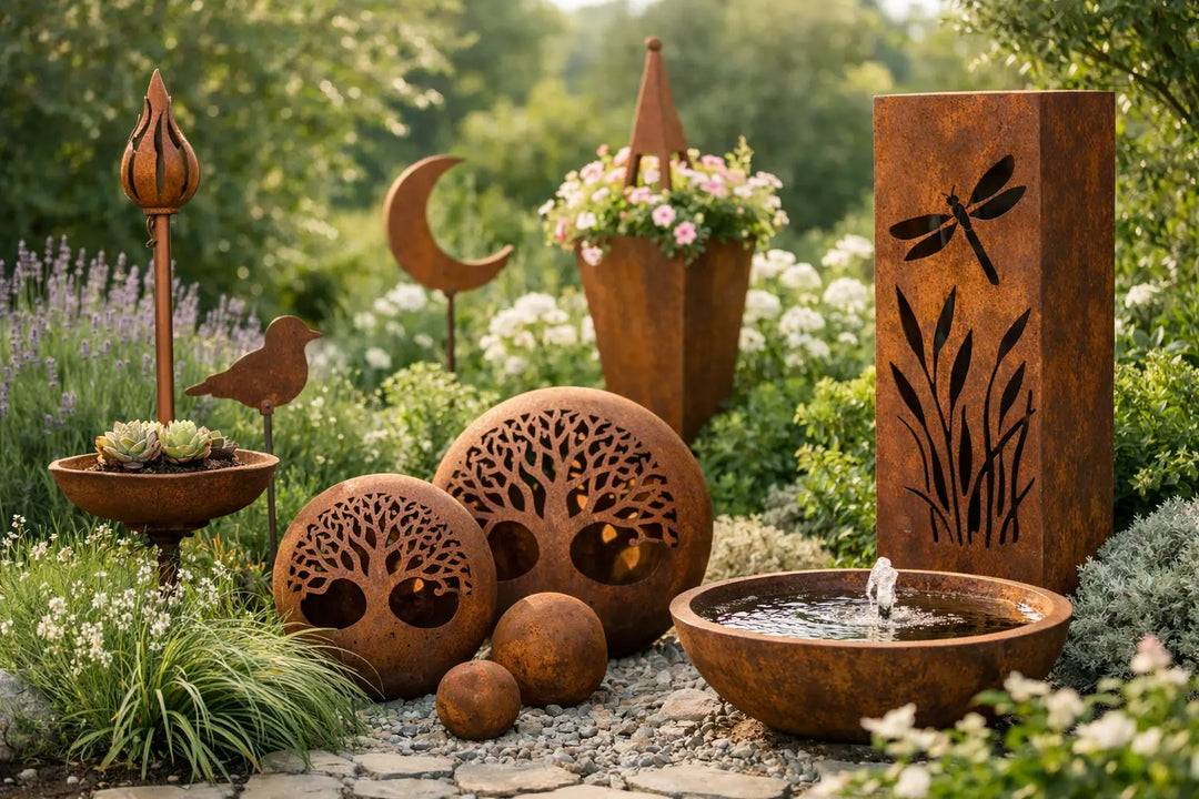 Rostdeko Garten stilvoll und dauerhaft nutzen