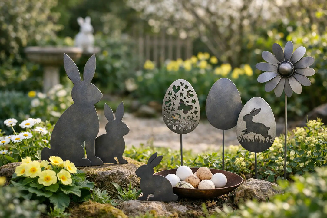 Osterdeko Garten Metall: Stilvolle Ideen