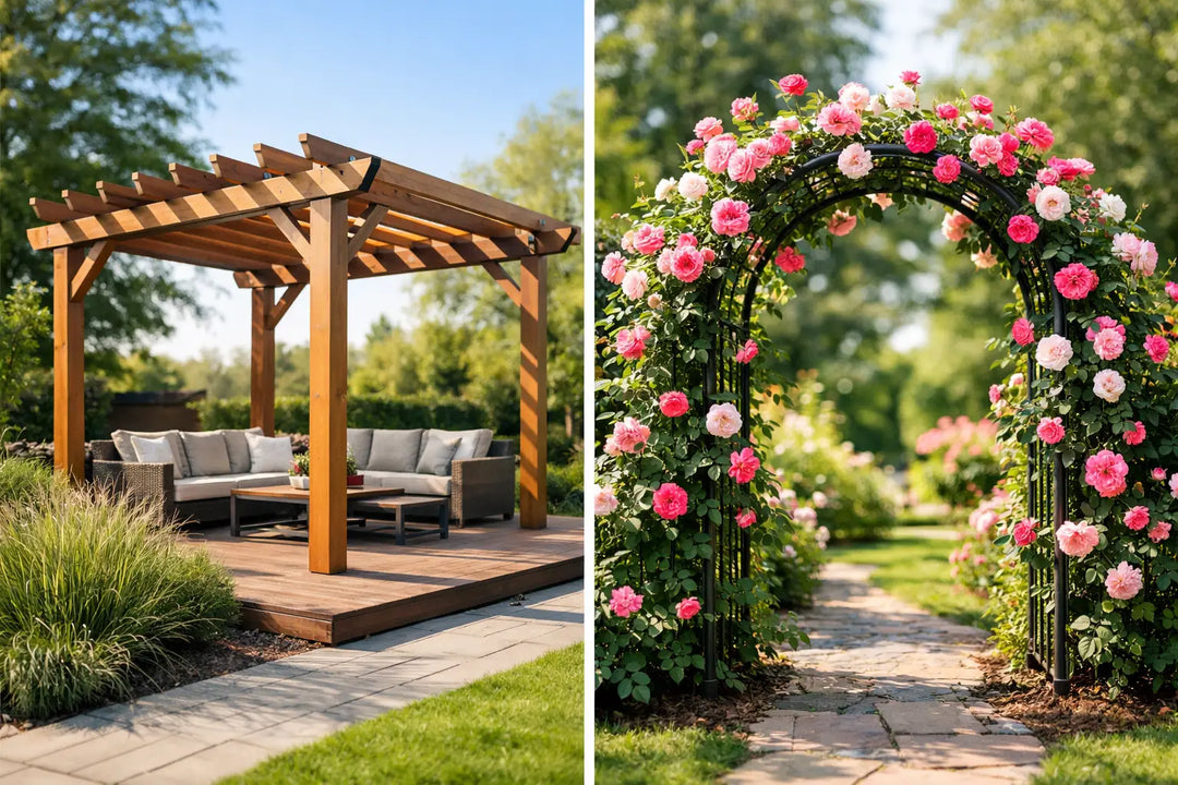 Pergola oder Rosenbogen Unterschied einfach erklärt