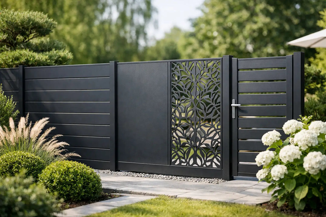 Metall-Zaunelemente mit Stil im Garten