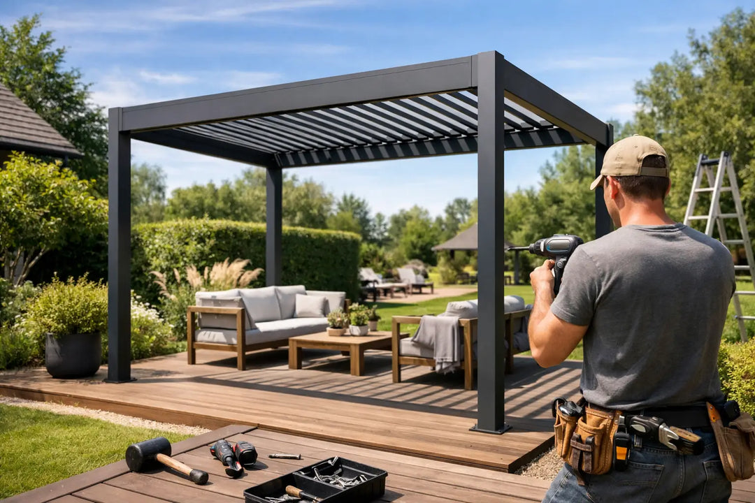 Pergola im Garten aufstellen leicht gemacht