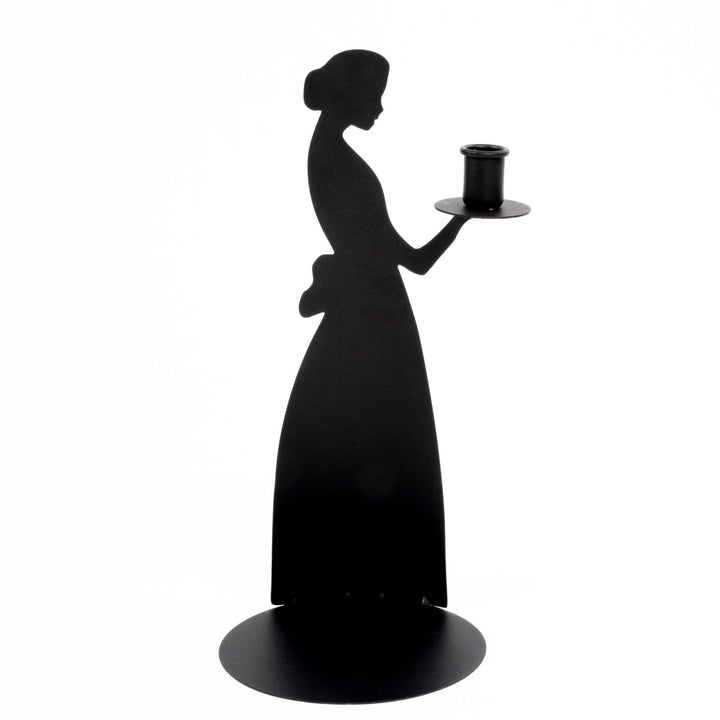 Kerzenständer „Lady Black“ – Eleganter Metall Kerzenhalter im modernen Design
