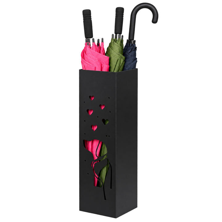 Metal Umbrella Stand – Umbrella Holder with Leaf Motif