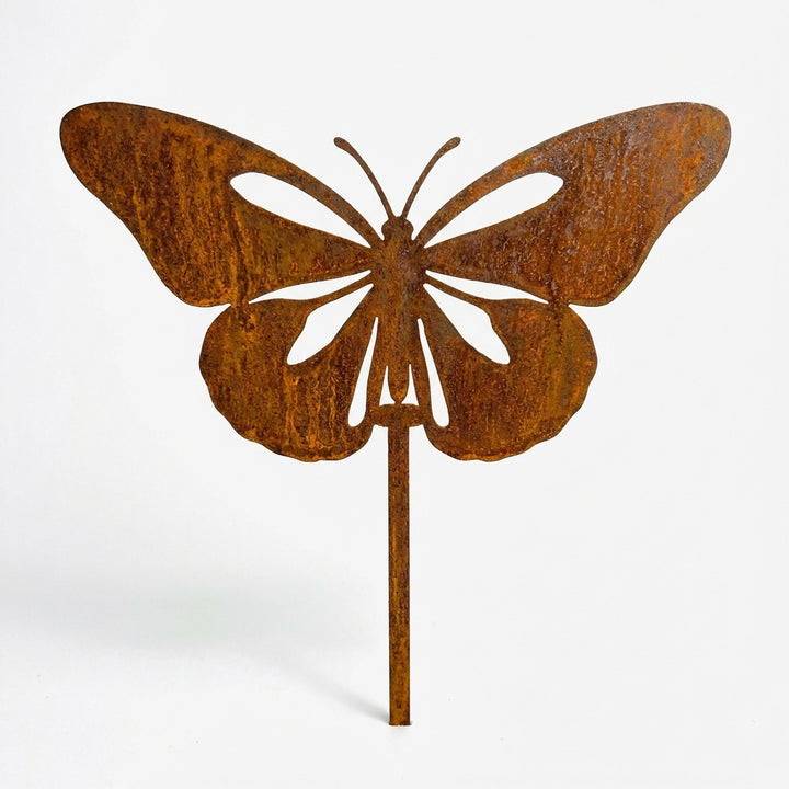 Gartenstecker Schmetterling aus Metall, 15 cm