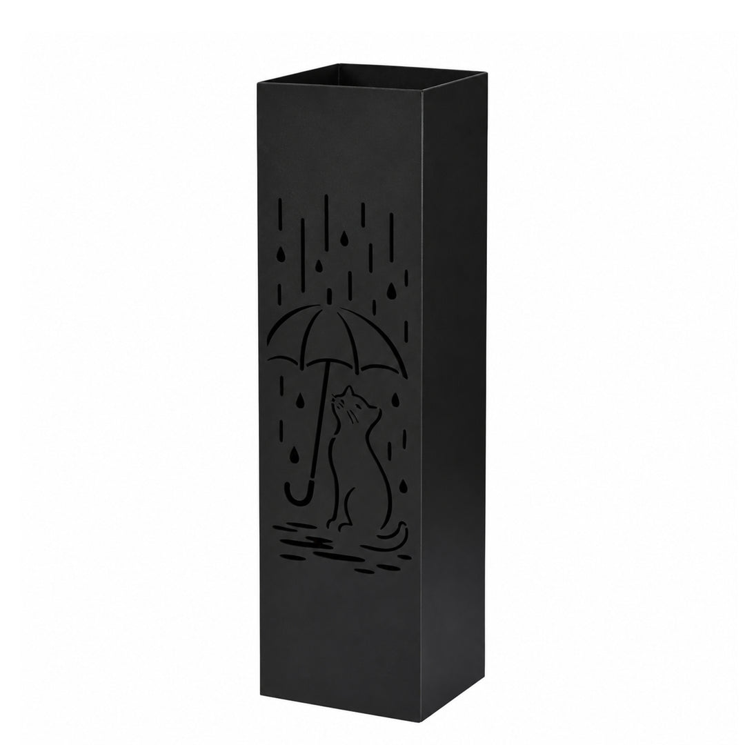 Metal Umbrella Stand – Umbrella Holder with Leaf Motif