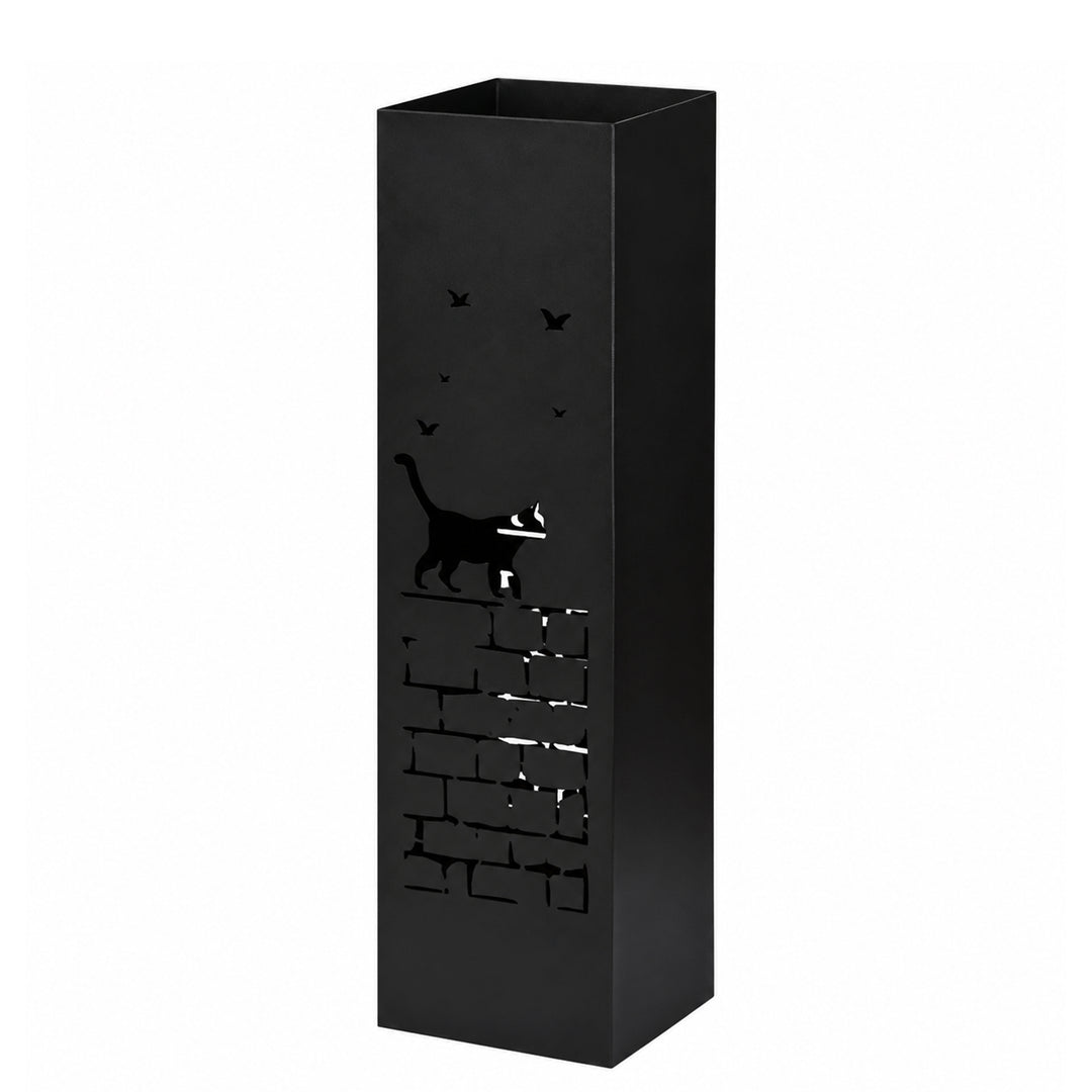 Metal Umbrella Stand – Umbrella Holder with Leaf Motif