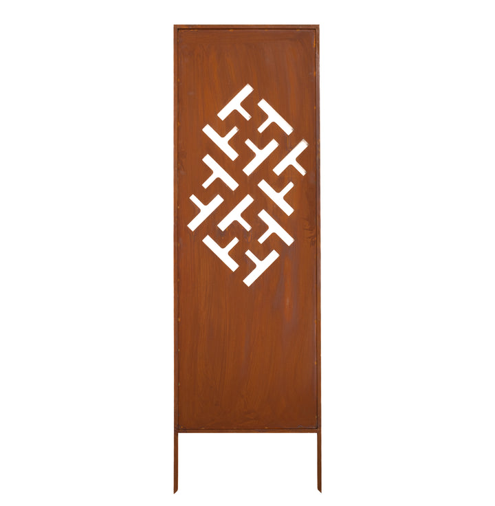 Sichtschutz Gartenpaneel Metall – Motiv Muster 4, 160 × 50 cm