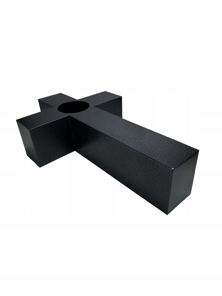 Große Grablicht Kreuz Grabschmuck 50 × 30 cm Marmor