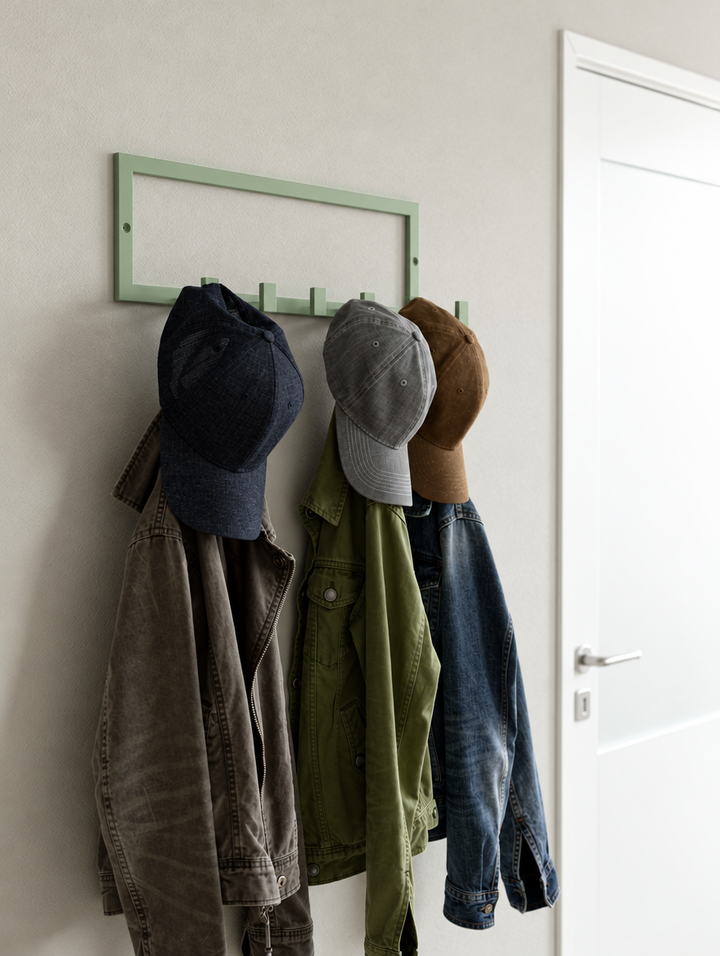 Wandgarderobe aus Metall mit Ablage | Handtuchregal und Garderobenhaken | Verschiedene Farben | Im Loft-Stil | 75 × 30 × 25 cm