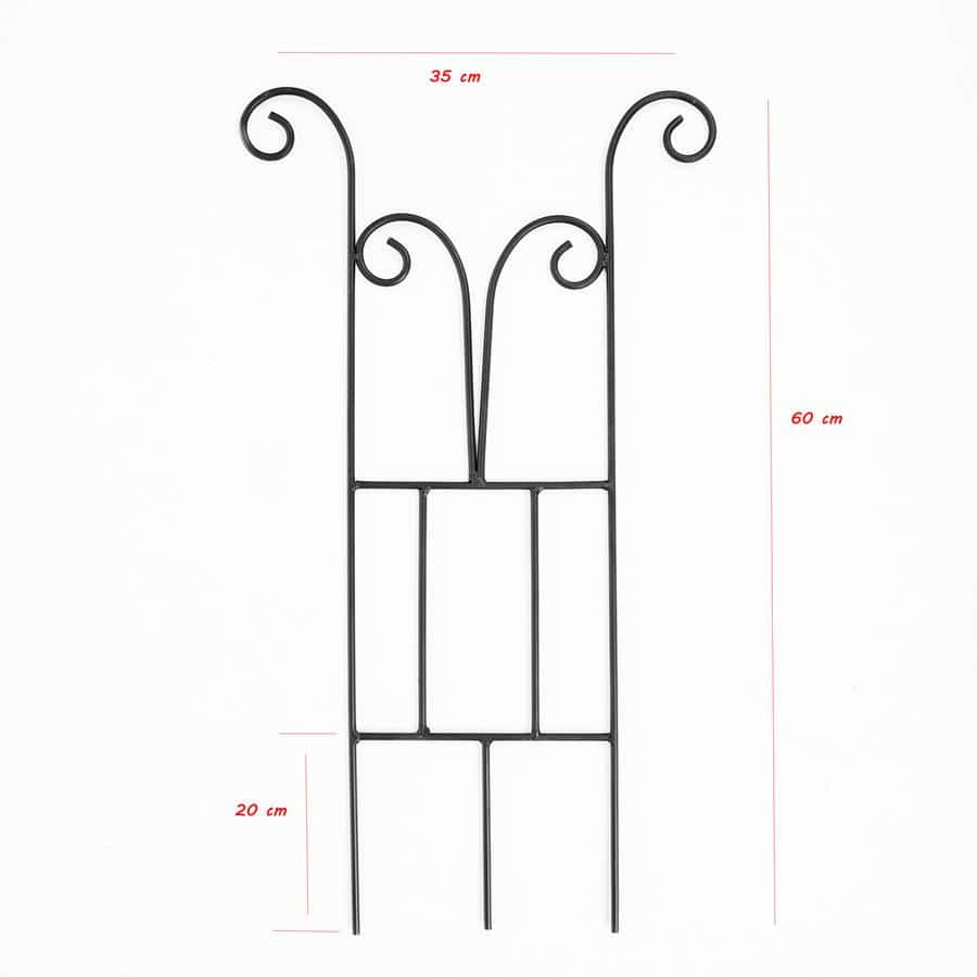 Rankgitter aus Metall – stabile Rankhilfe für Kletterpflanzen, 60 cm