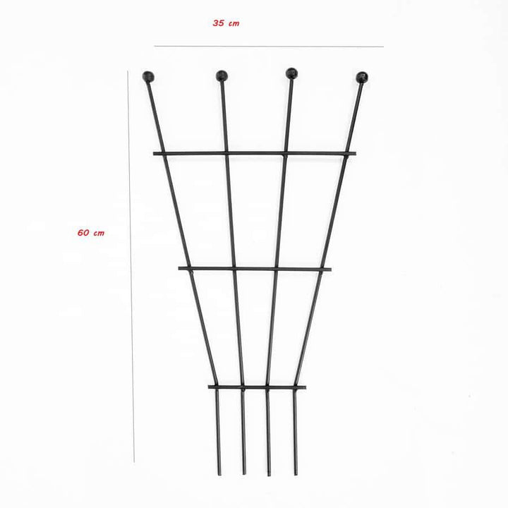 Rankgitter aus Metall – stabile Rankhilfe für Kletterpflanzen, 60 cm