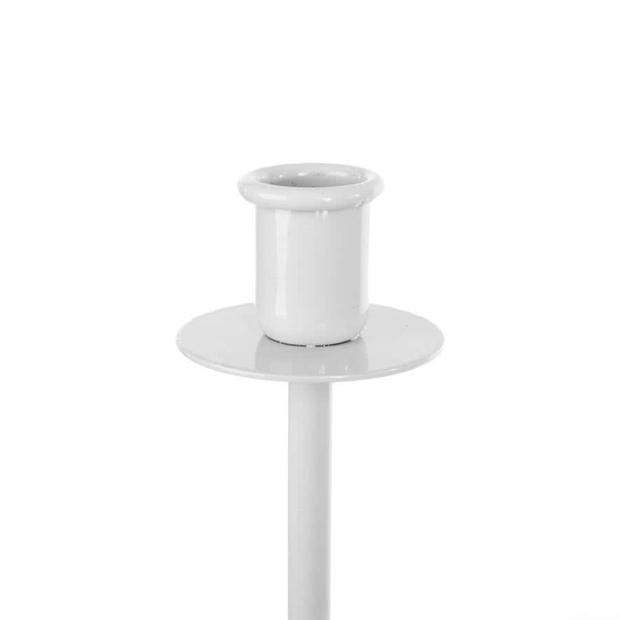 Hoher Kerzenhalter LOFT aus Metall – Hellgrau, 108 cm