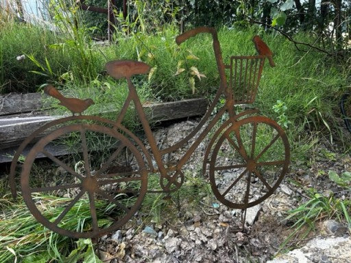 Rost Fahrrad Gartenstatuen & Gartendeko