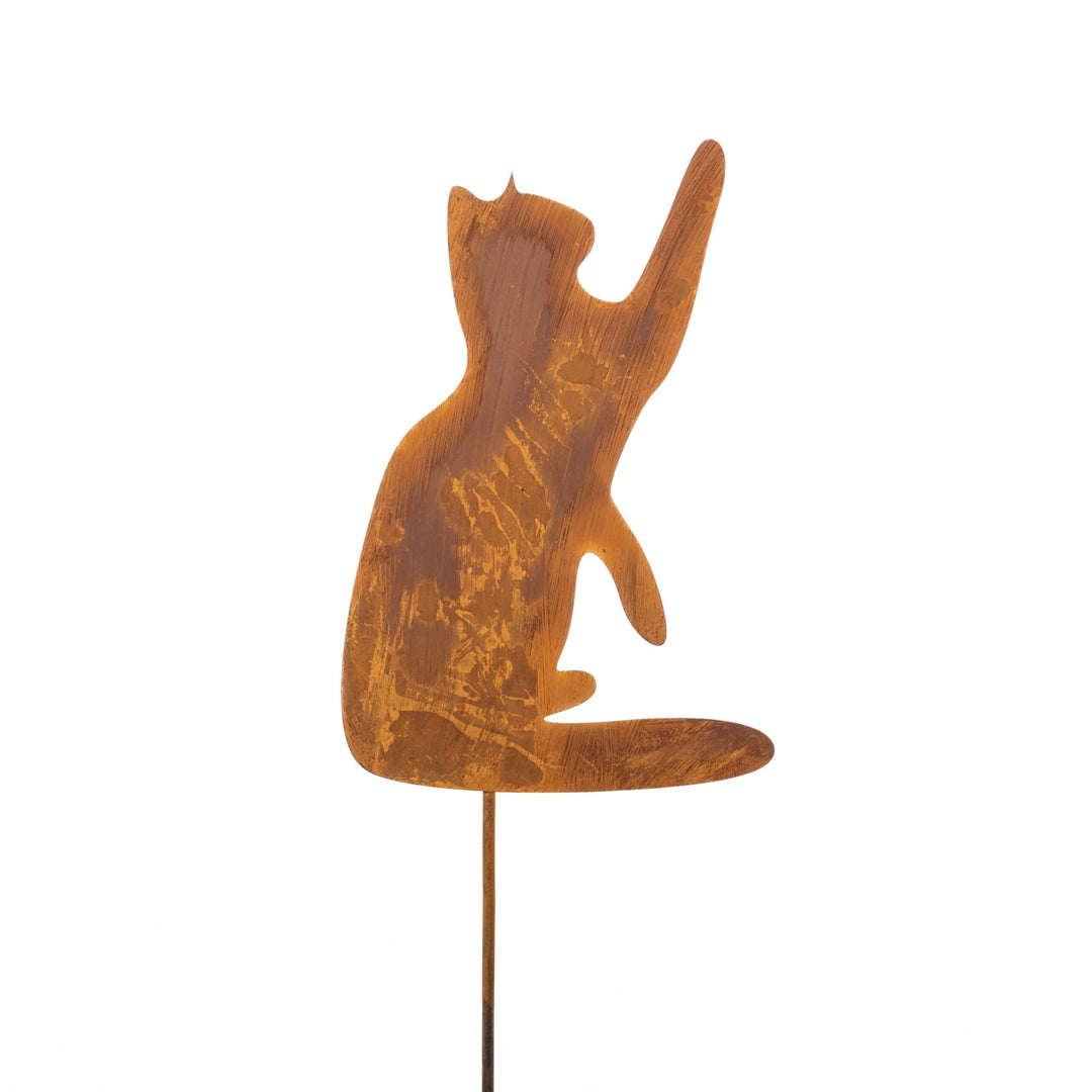 Metallische Katzenfigur – stilvolle Dekoration mit natürlichem Charakter