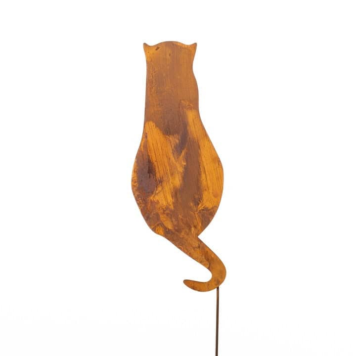 Metallische Katzenfigur – stilvolle Dekoration mit natürlichem Charakter