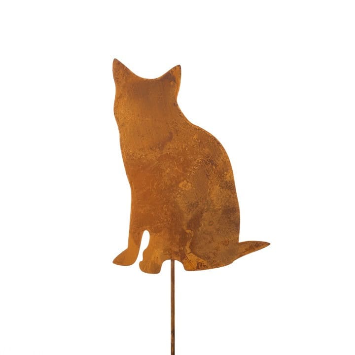 Metallische Katzenfigur – stilvolle Dekoration mit natürlichem Charakter