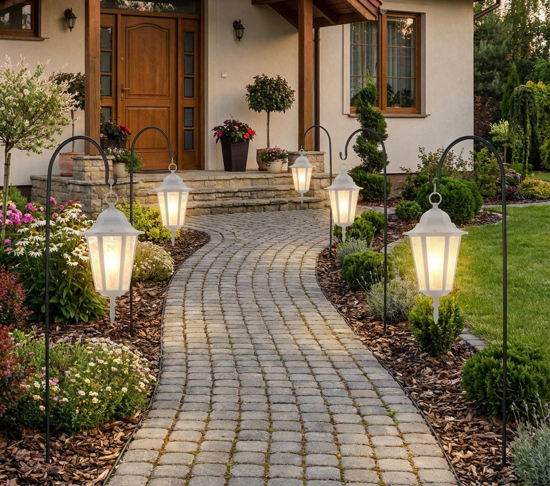 Hirtenhaken aus Metall – Gartenhaken für Laternen & Deko, 120 cm
