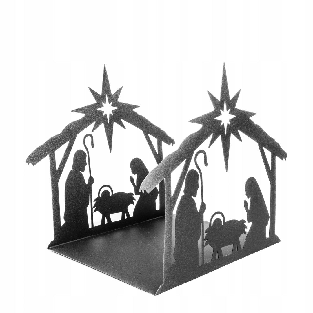 Weihnachtskrippe aus Metall – stilvolle Weihnachtsdekoration