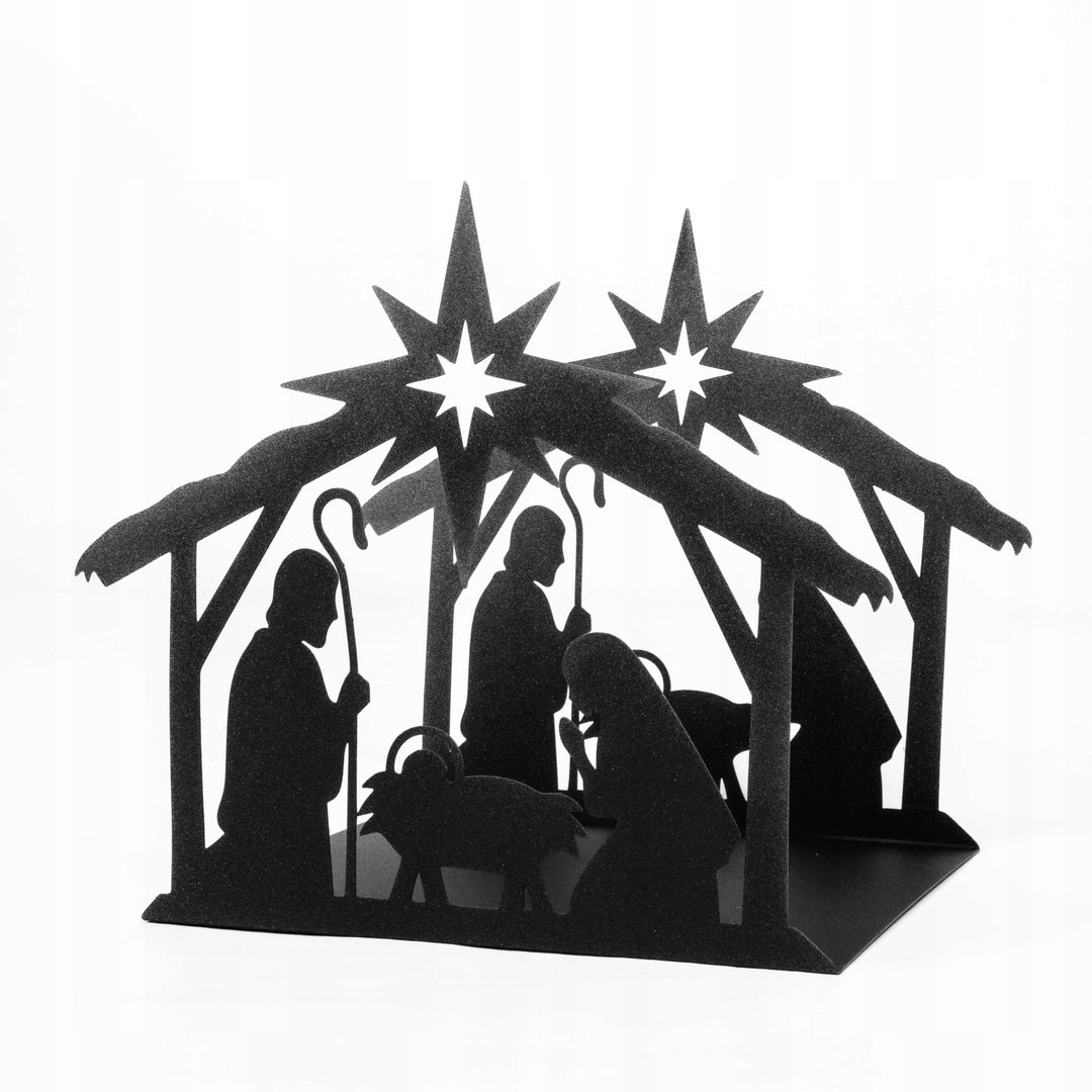 Weihnachtskrippe aus Metall – stilvolle Weihnachtsdekoration
