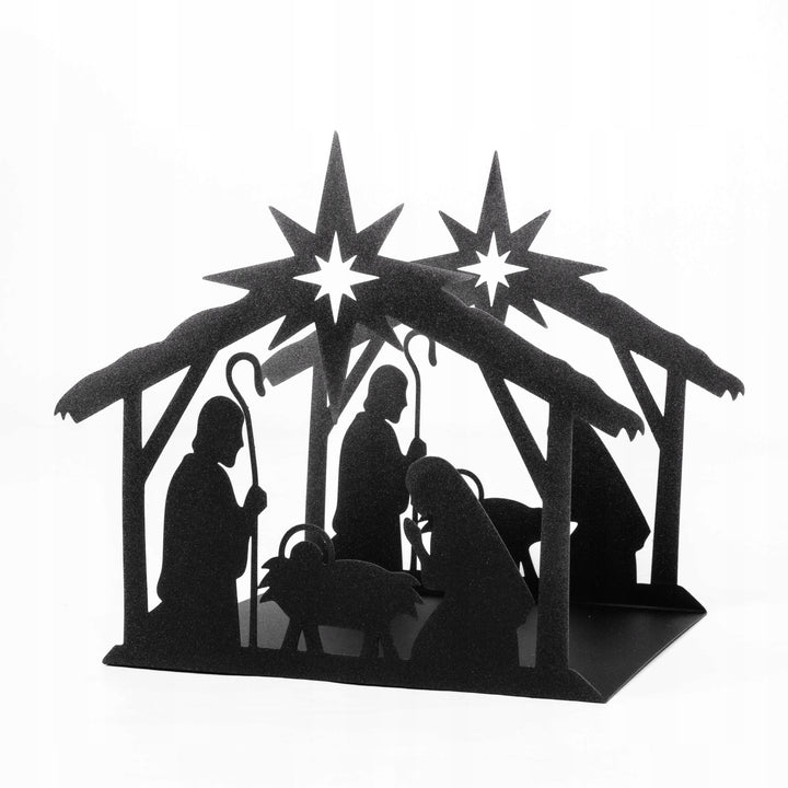 Weihnachtskrippe aus Metall – stilvolle Weihnachtsdekoration