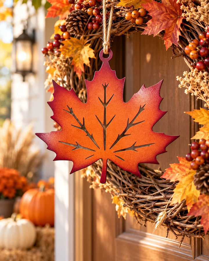 Metallanhänger AHORNBLATT – Herbstdekoration für Haus und Garten