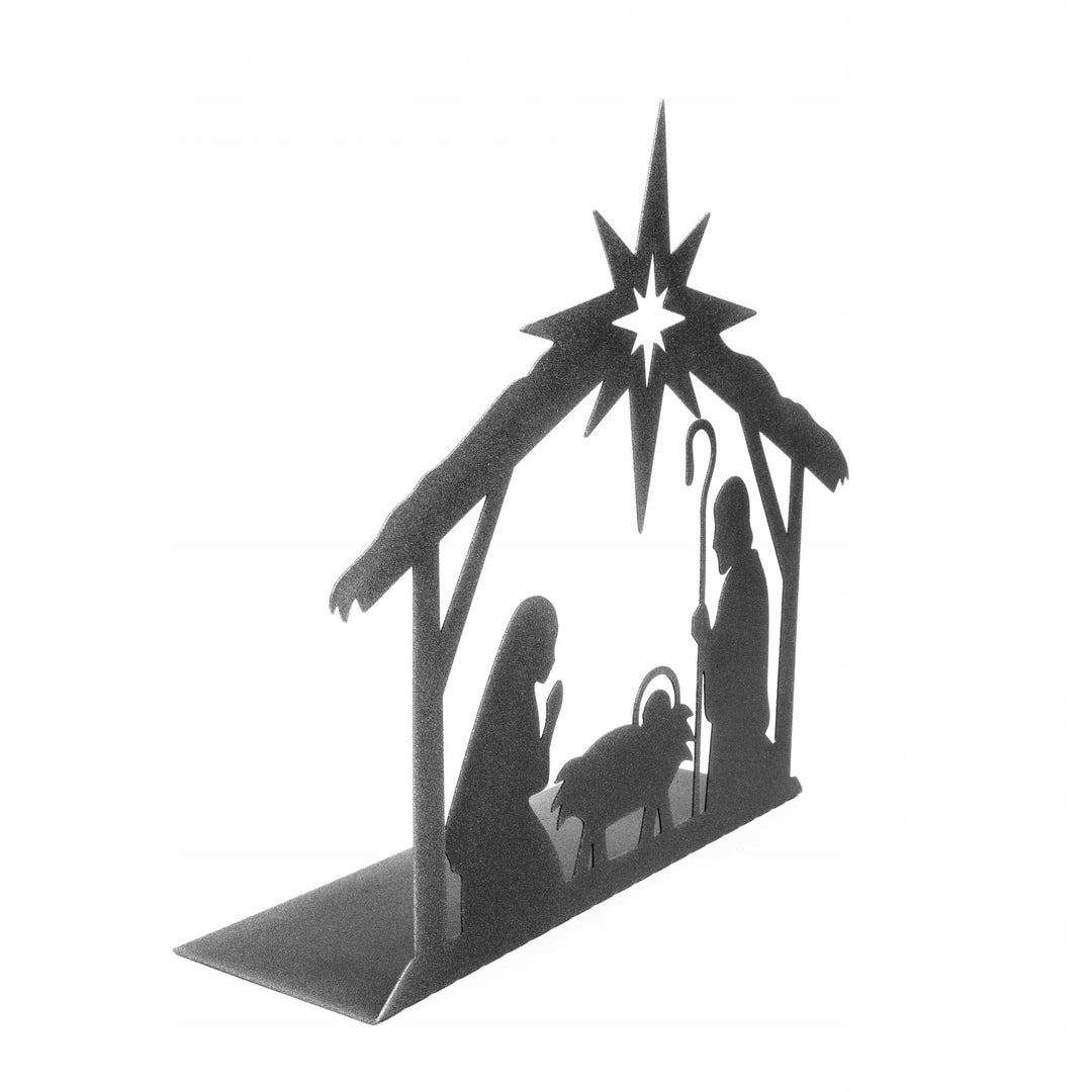 Weihnachtskrippe aus Metall – stilvolle Weihnachtsdekoration