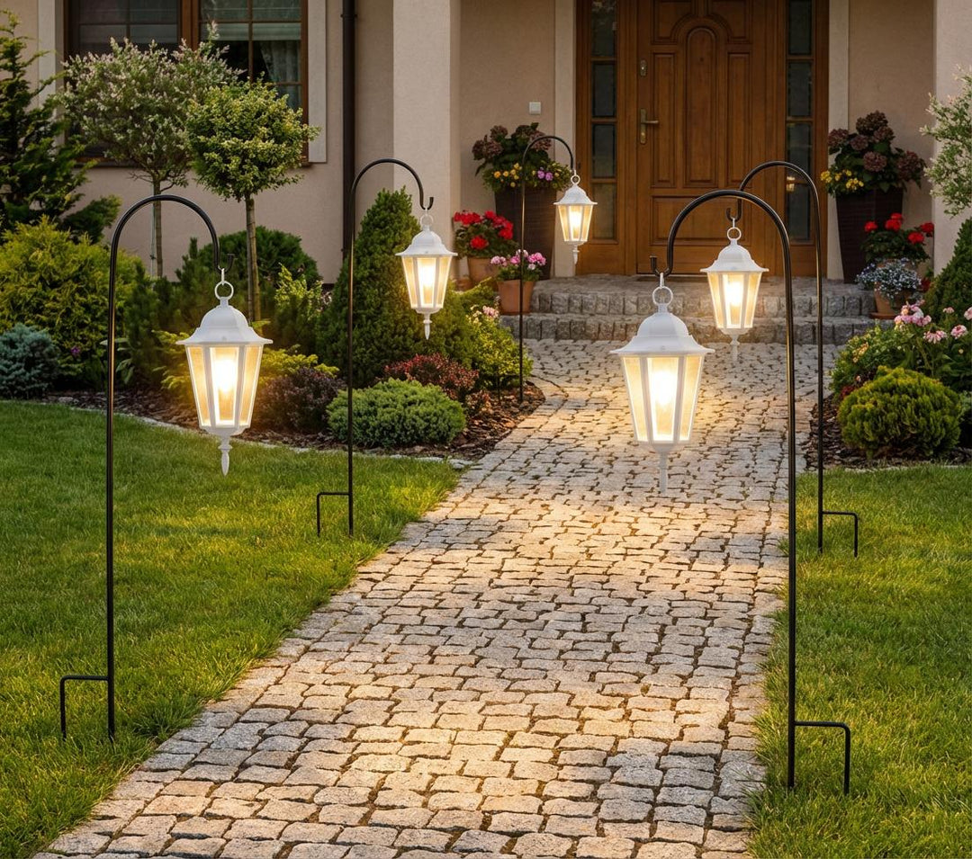 Hirtenhaken aus Metall – Gartenhaken für Laternen & Deko, 120 cm