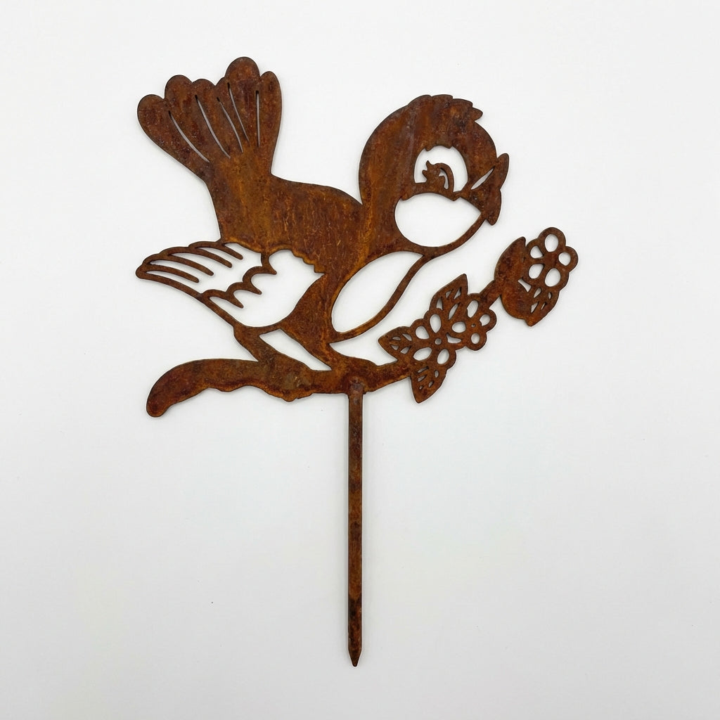 Gartenstecker Vogel Frühlings, 20 cm