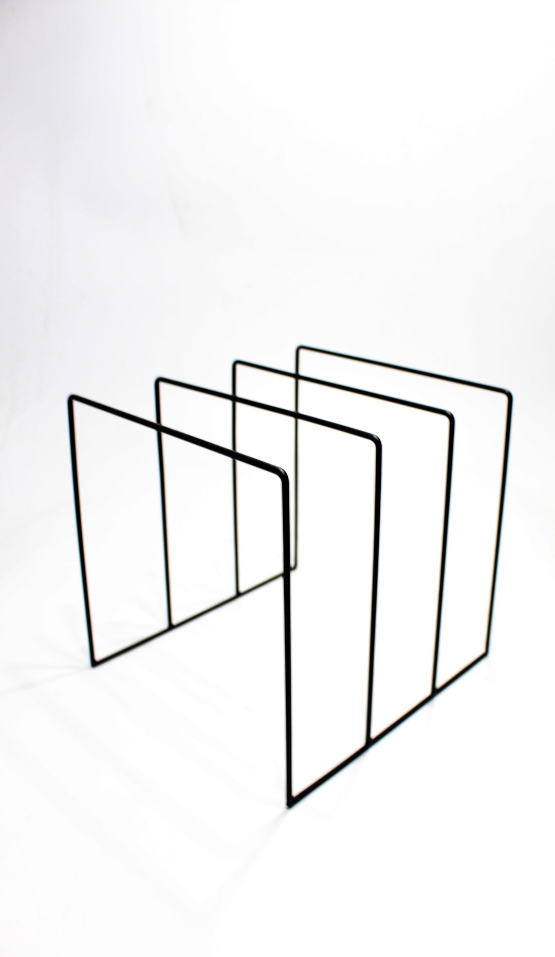 Schallplattenständer aus Metall – Vinyl Organizer mit 3 Fächern