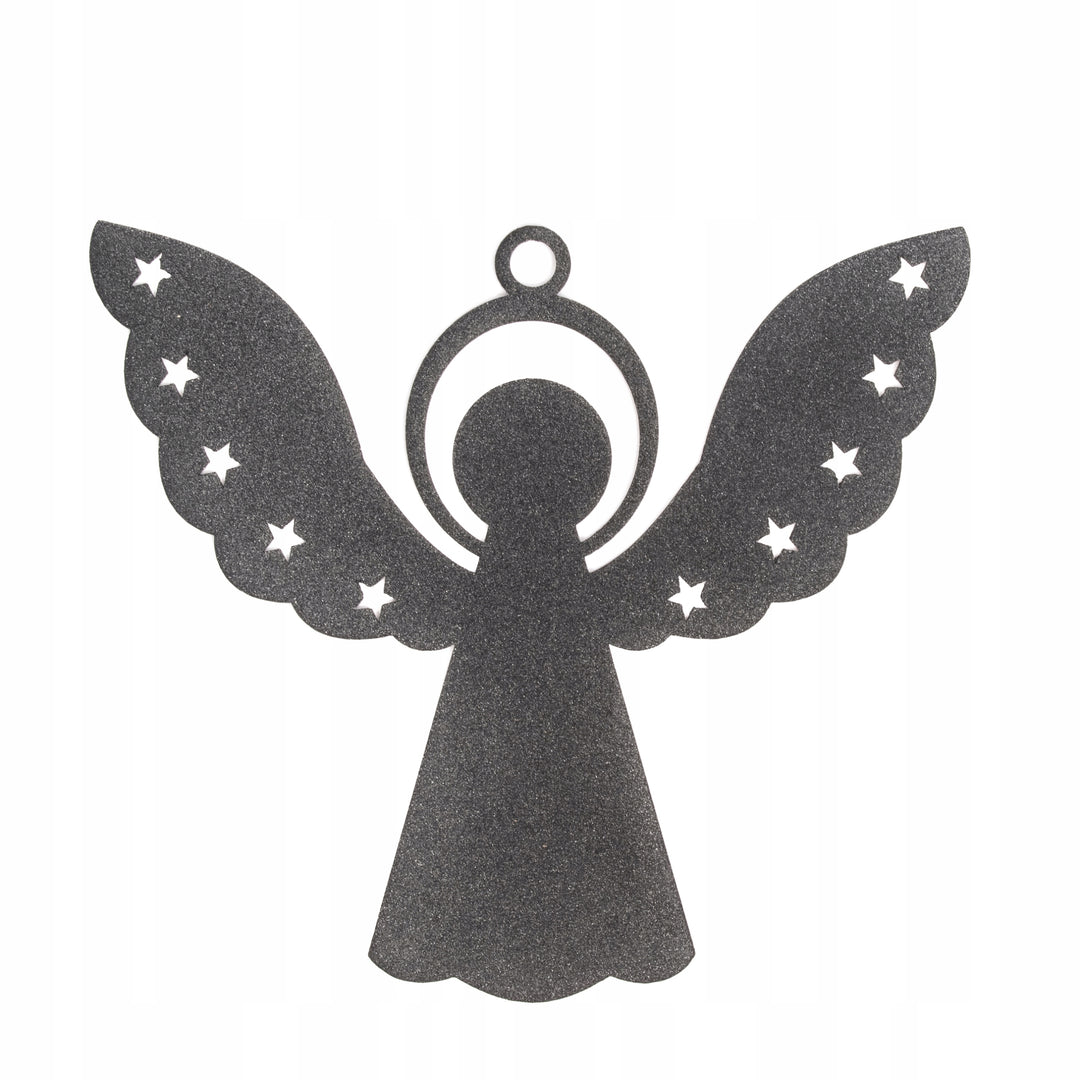 Engel mit Sternen aus Metall – Weihnachtsdekoration