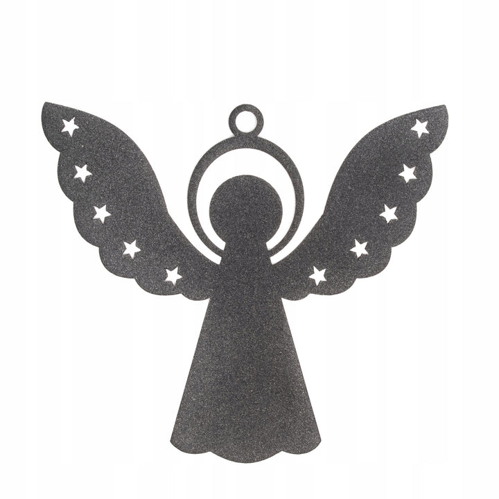 Engel mit Sternen aus Metall – Weihnachtsdekoration