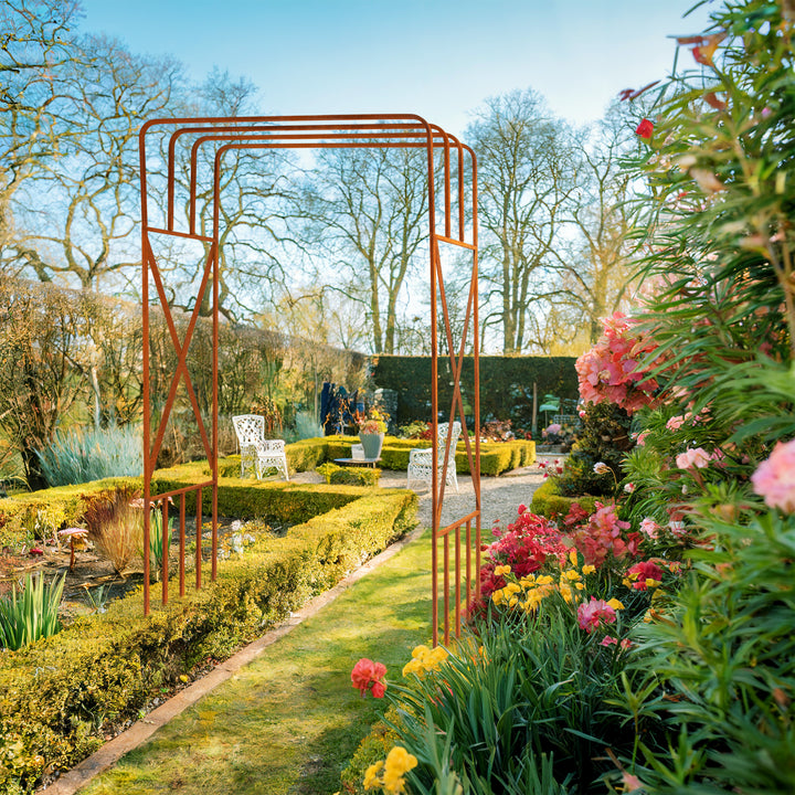 Rosenbogen Pergola aus Metall – Rankhilfe für Garten, 220 cm