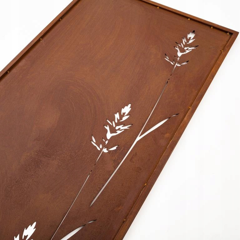 Sichtschutz Gartenpaneel Metall – Motiv Durchbrochenes Muster, 160 × 50 cm