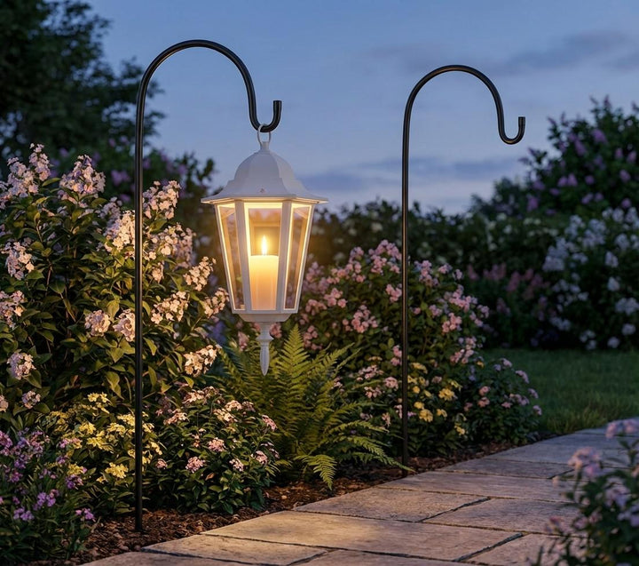 Hirtenhaken aus Metall – Gartenhaken für Laternen & Deko, 120 cm