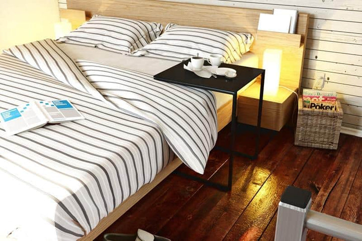 Beistelltisch Schwarz aus Stahl – minimalistischer Metalltisch