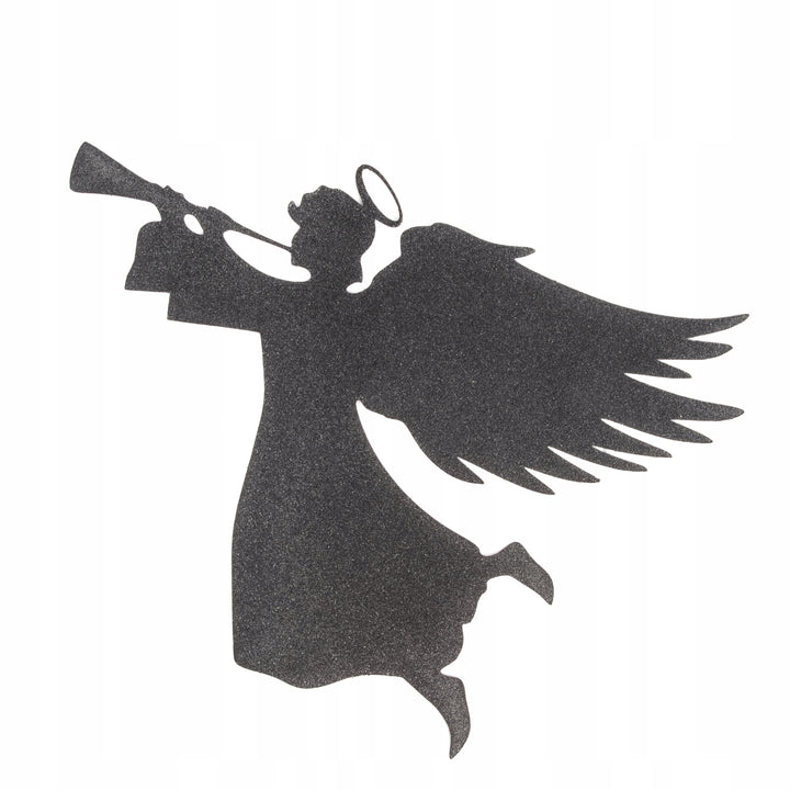 Engel mit Trompete aus Metall – Weihnachtsdekoration