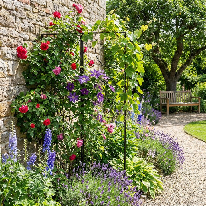 Staudenhalter aus Metall – Blumenhalter und Pflanzenstütze, 200 cm
