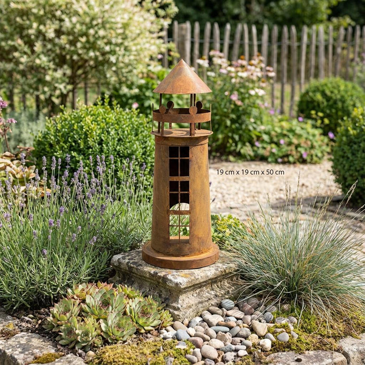 Leuchtturm Gartendekoration 50 cm, 50 cm