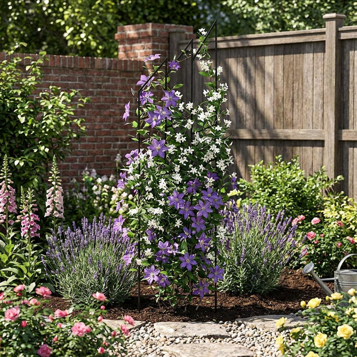 Staudenhalter aus Metall – Blumenhalter und Pflanzenstütze, 200 cm