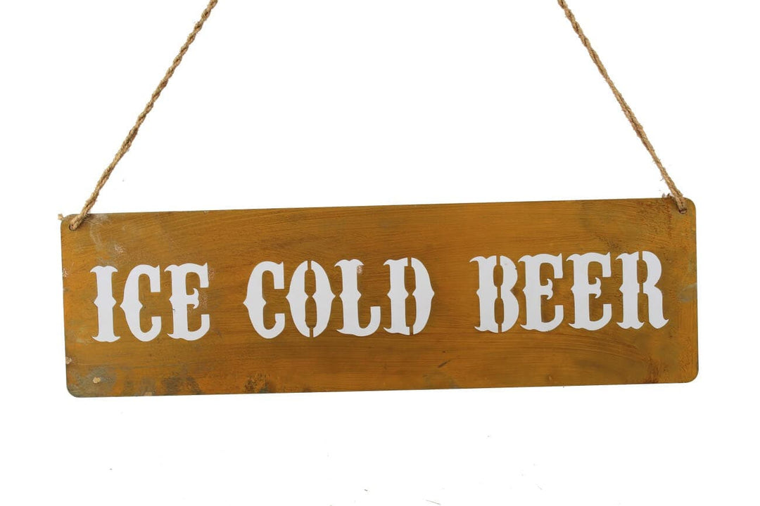 Metall Wanddekoration „ICE COLD BEER“