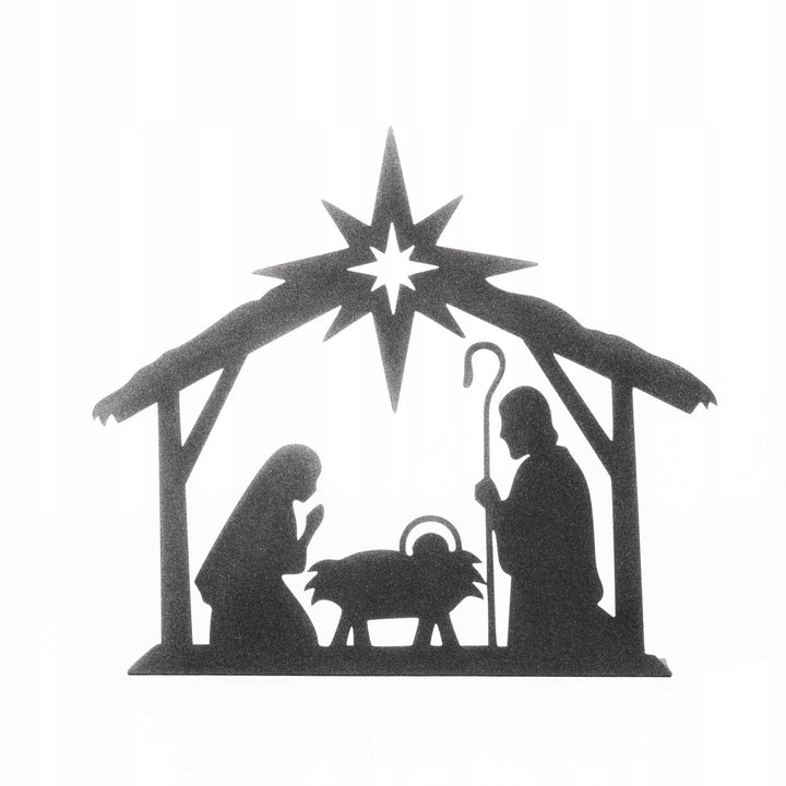 Weihnachtskrippe aus Metall – stilvolle Weihnachtsdekoration