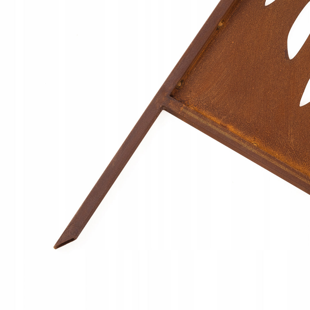 Sichtschutz Gartenpaneel Metall – Motiv Azur, 180 × 50 cm