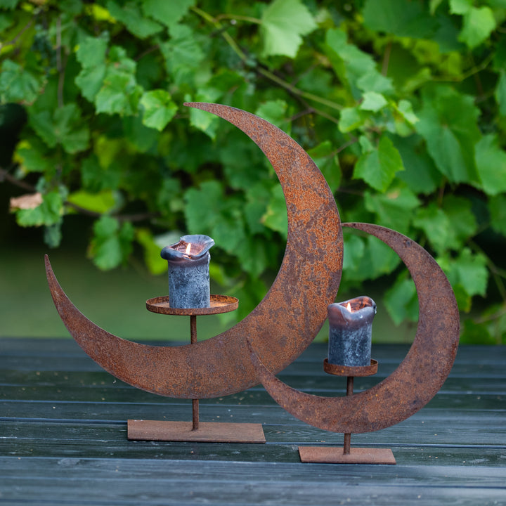 Black Metal Lantern – Candle Lantern for Indoor & Outdoor Use