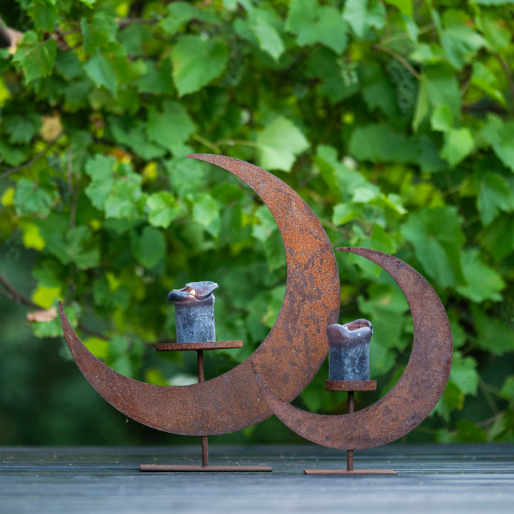 Black Metal Lantern – Candle Lantern for Indoor & Outdoor Use