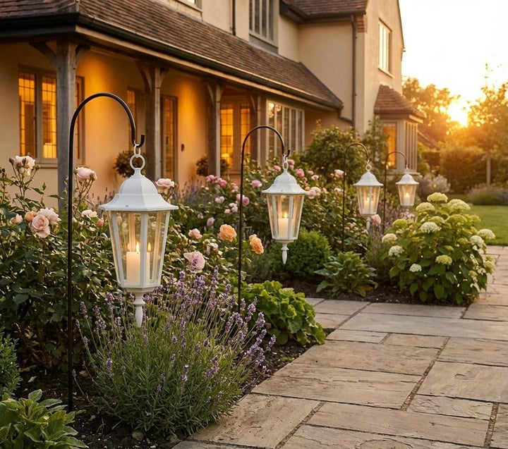 Hirtenhaken aus Metall – Gartenhaken für Laternen & Deko, 120 cm