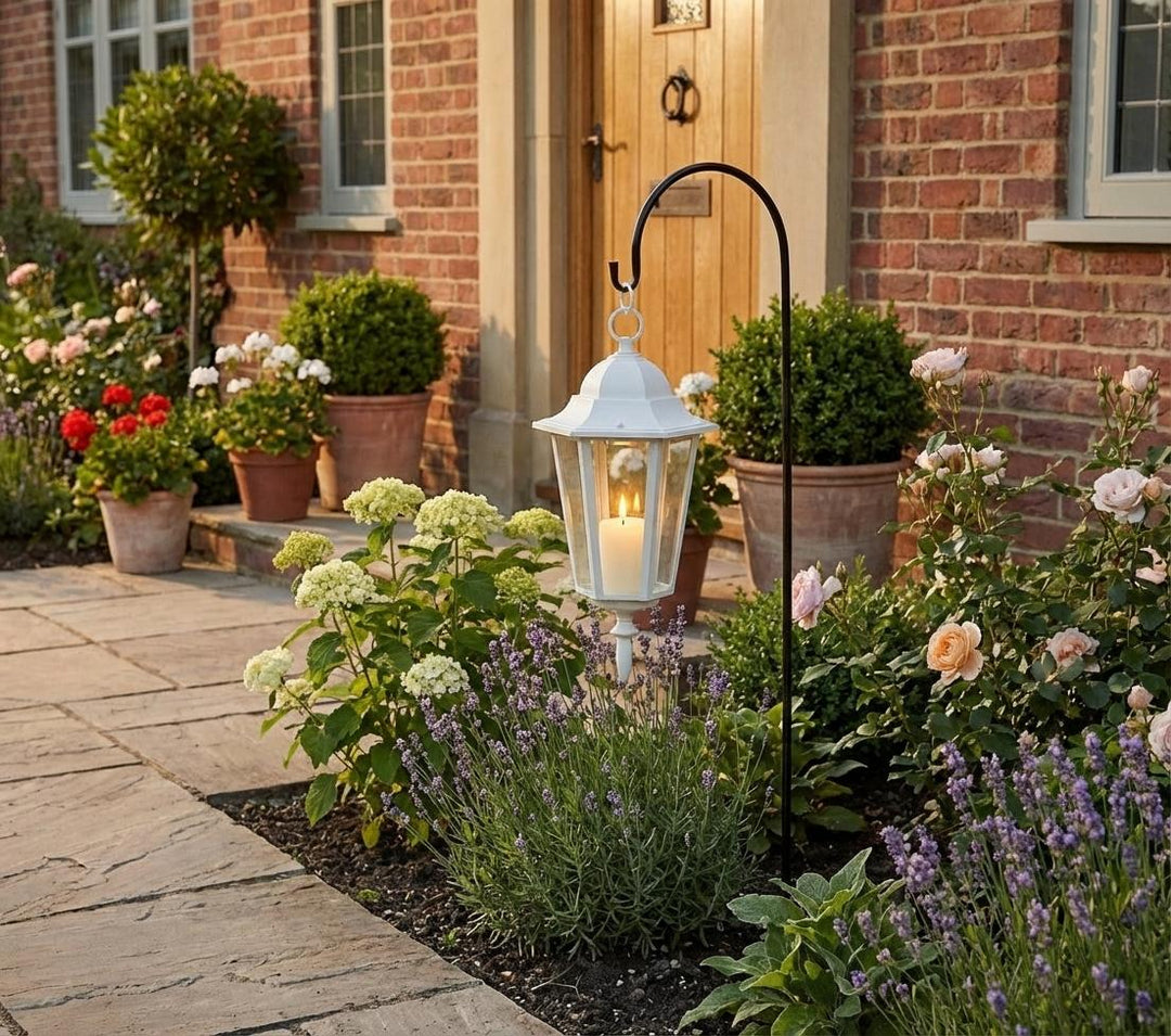 Hirtenhaken aus Metall – Gartenhaken für Laternen & Deko, 120 cm
