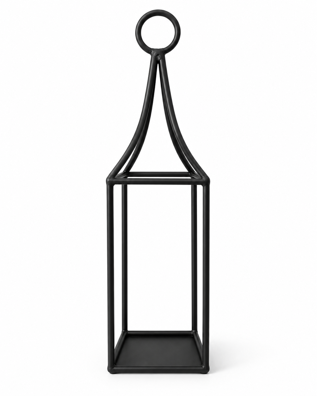 Black Metal Lantern – Candle Lantern for Indoor & Outdoor Use