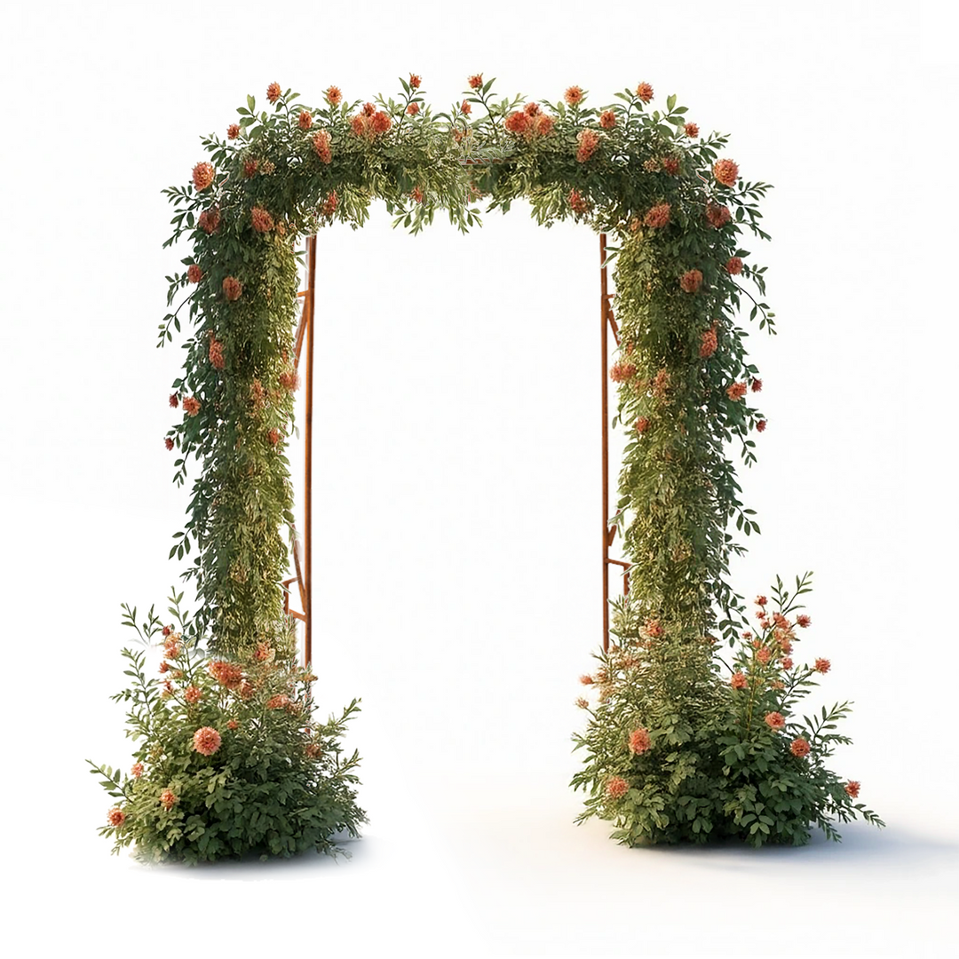 Rosenbogen Pergola aus Metall – Rankhilfe für Garten, 220 cm
